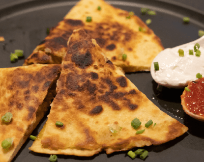 CHICKEN QUESADILLAS